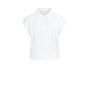 YAYA Jersey blouse with darts pure white