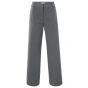 YAYA Geweven broek met ceintuur anthracite melange