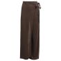 YAYA Jerseybroek met wijd model en aubergine purpl