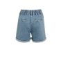 YAYA Loose fit worker shorts mid blue denim