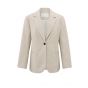 YAYA woven oversized blazer safari melange
