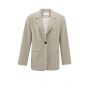 YAYA Oversized pinstripe blazer humus beige dessin