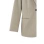 YAYA Oversized pinstripe blazer humus beige dessin
