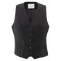 YAYA Linen blend gilet washed black