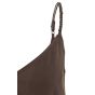 YAYA Lange jurk met bandjes en loss aubergine purp