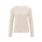 YAYA Long-sleeve top with buttons off white knit