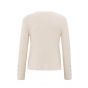 YAYA Long-sleeve top with buttons off white knit