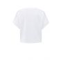 YAYA Jersey top met vouwdetails pure white