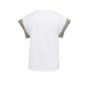 YAYA Top met geweven mouwdetails pure white
