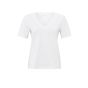 YAYA T-shirt with V-neck pure white