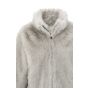 YAYA Jas van faux bont light grey