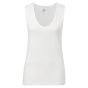 YAYA Round V-neck singlet off white
