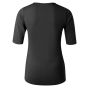 YAYA Round V-neck top pirate black