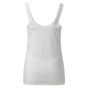 Yaya singlet with split elastic straps pure white