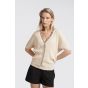 YAYA Cardigan with stitch detail summer sand