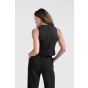 YAYA Linen blend gilet washed black