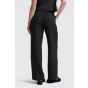 YAYA Linen-blend trousers washed black