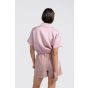 YAYA Satin jacket soft mauve pink