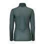 Modström siona print top dark green check