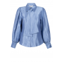 Aaiko veronne tie shimm ray blouse office blue