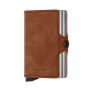 Secrid twinwallet vintage cognac silver