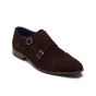 Berkelmans Monaco Donkerbruin Suede 2 gespen