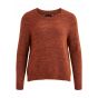 Object objnete l/s knit pullover brown patina mel.