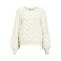 Object objhollow l/s knit pullover noos white sand