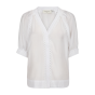 Copenhagen Muse CMmolly shirt deep v-neck b. white