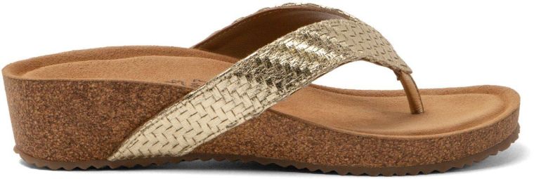 Lazamani Wedge Slipper Leia Gold