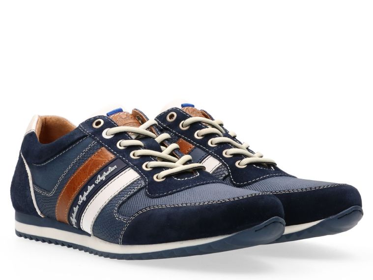 Australian Camaro Leather MidBlu Combi