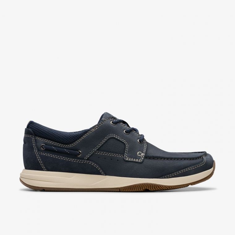 Clarks Sailvieuw Lace Navy Nubuck
