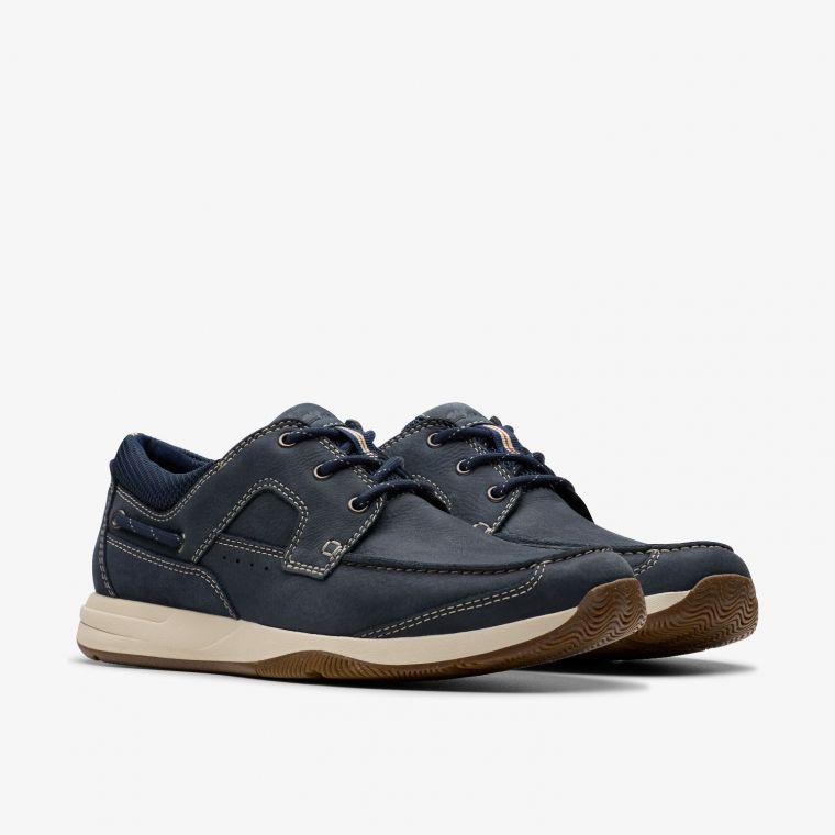 Clarks Sailvieuw Lace Navy Nubuck