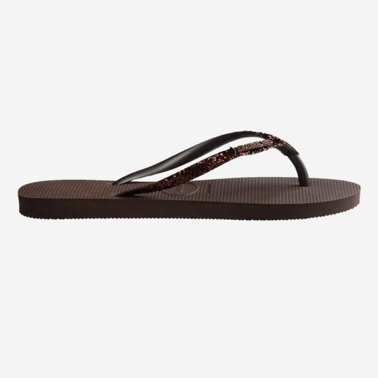 Havaianas Slim Glitter 2 Dark Brown