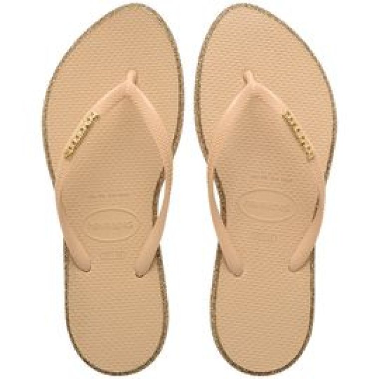 Havaianas Slim Point Glitter Dark Brown/Golden