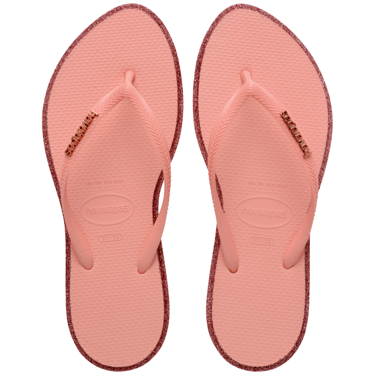 Havaianas Slim Point Glitter Canyon Clay/Blossom