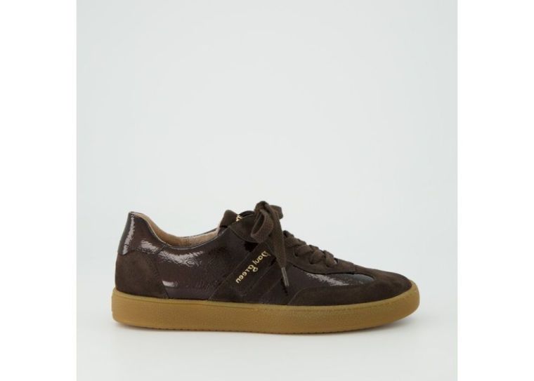 Paul-Green 5437 Braun Suede/Lak Mocca