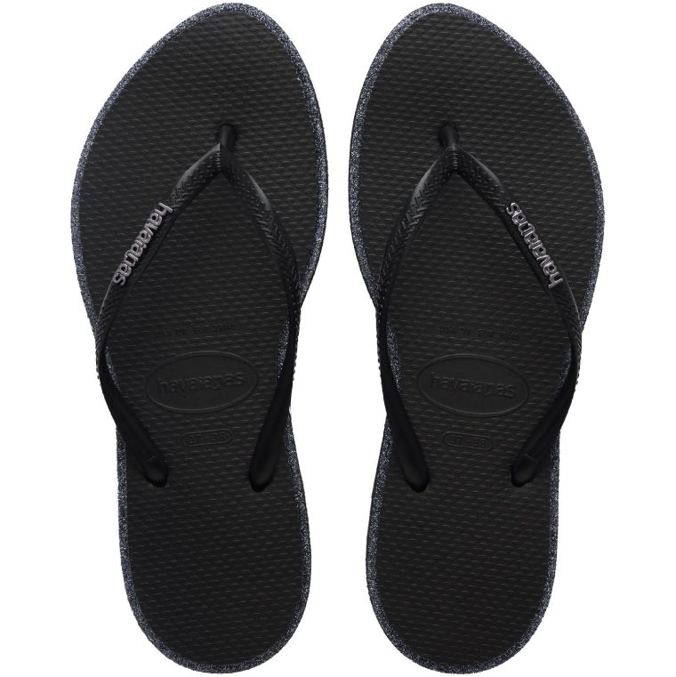 Havaianas Slim Point Glitter Black/Black