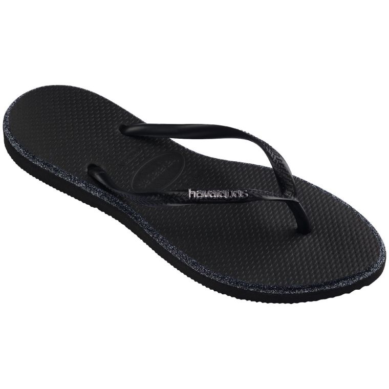 Havaianas Slim Point Glitter Black/Black