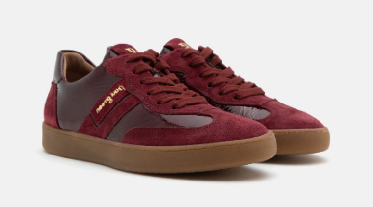 Paul-Green 5437 Rot Suede/Lak Winerood