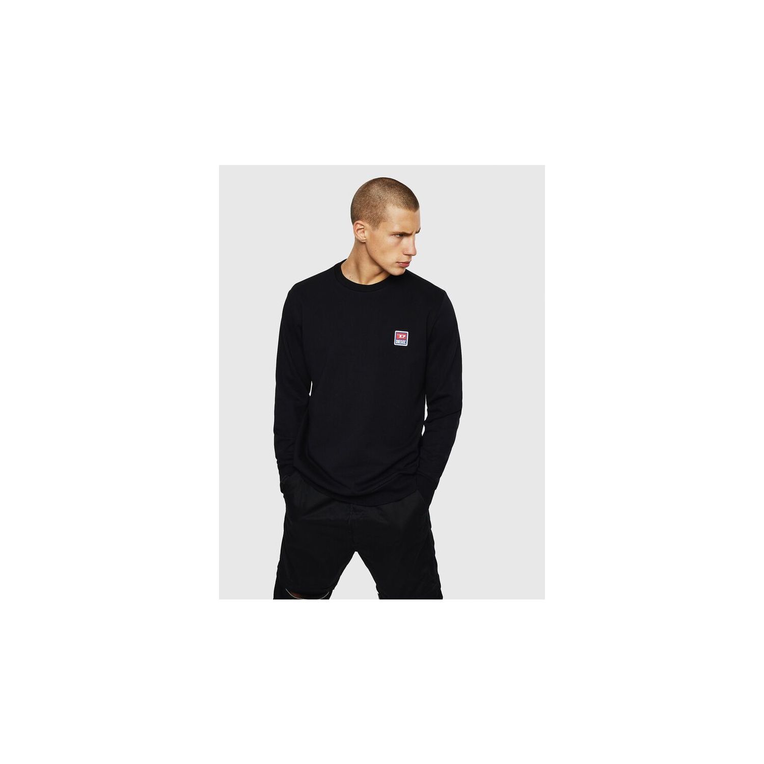 Diesel s-gir-div-p felpa sweater black