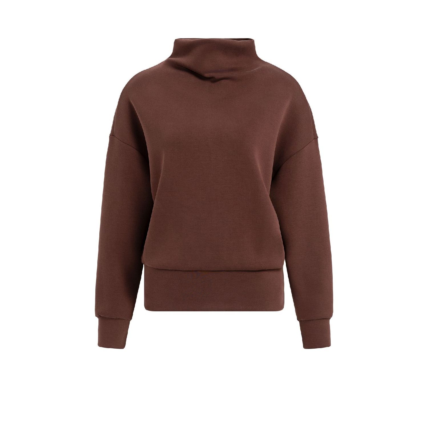 YAYA Sweatshirt met een mooie, bitter chocolate re