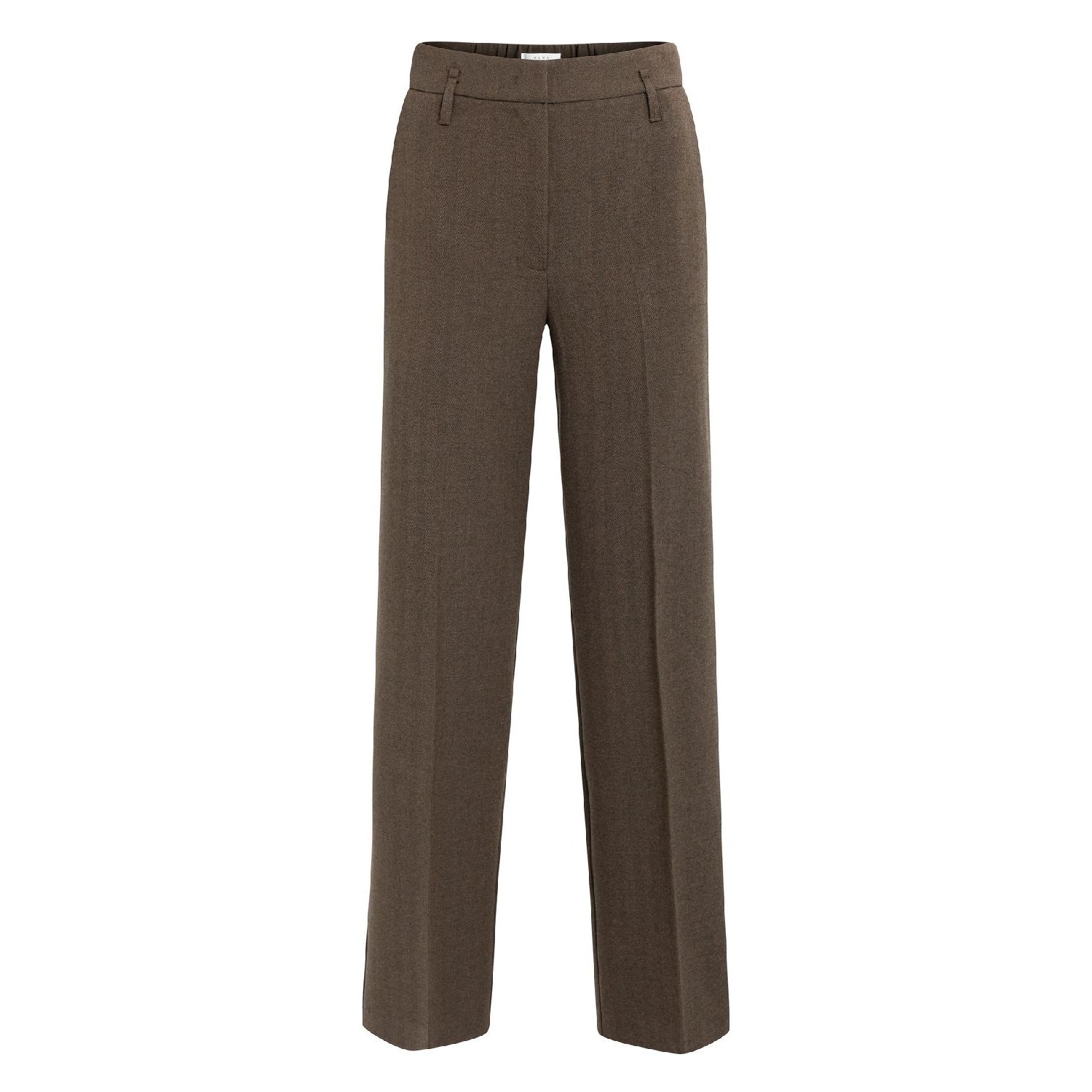YAYA Geweven, gestructureerde cocoa brown melange