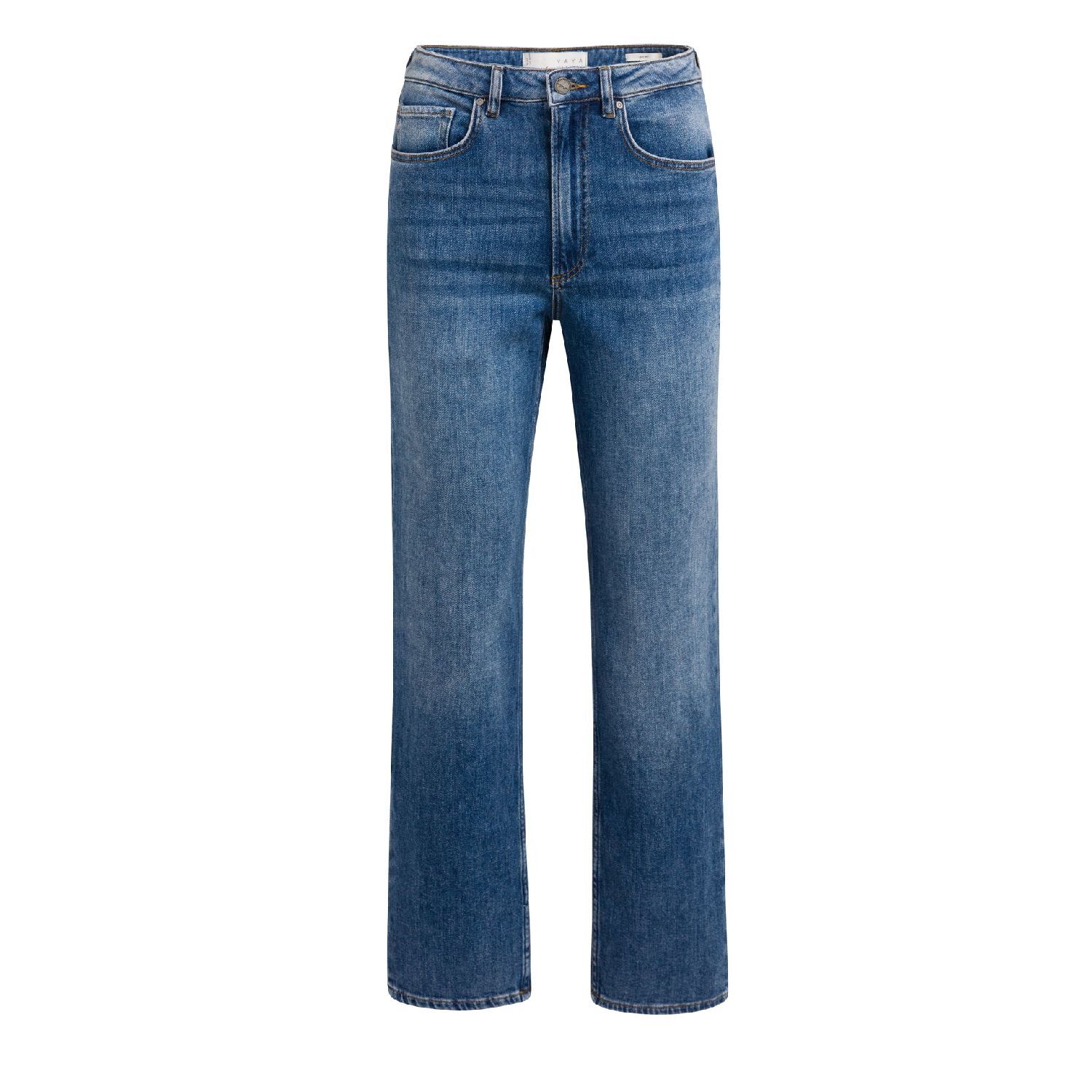 YAYA Denim jeans met slim fit dark blue denim