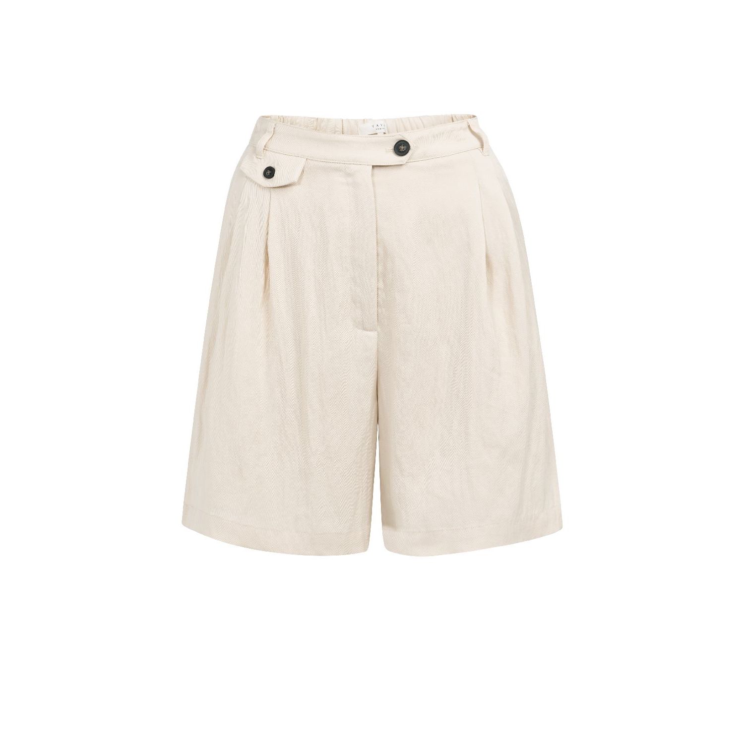 YAYA Woven longer length bermuda sh cloud creme wh