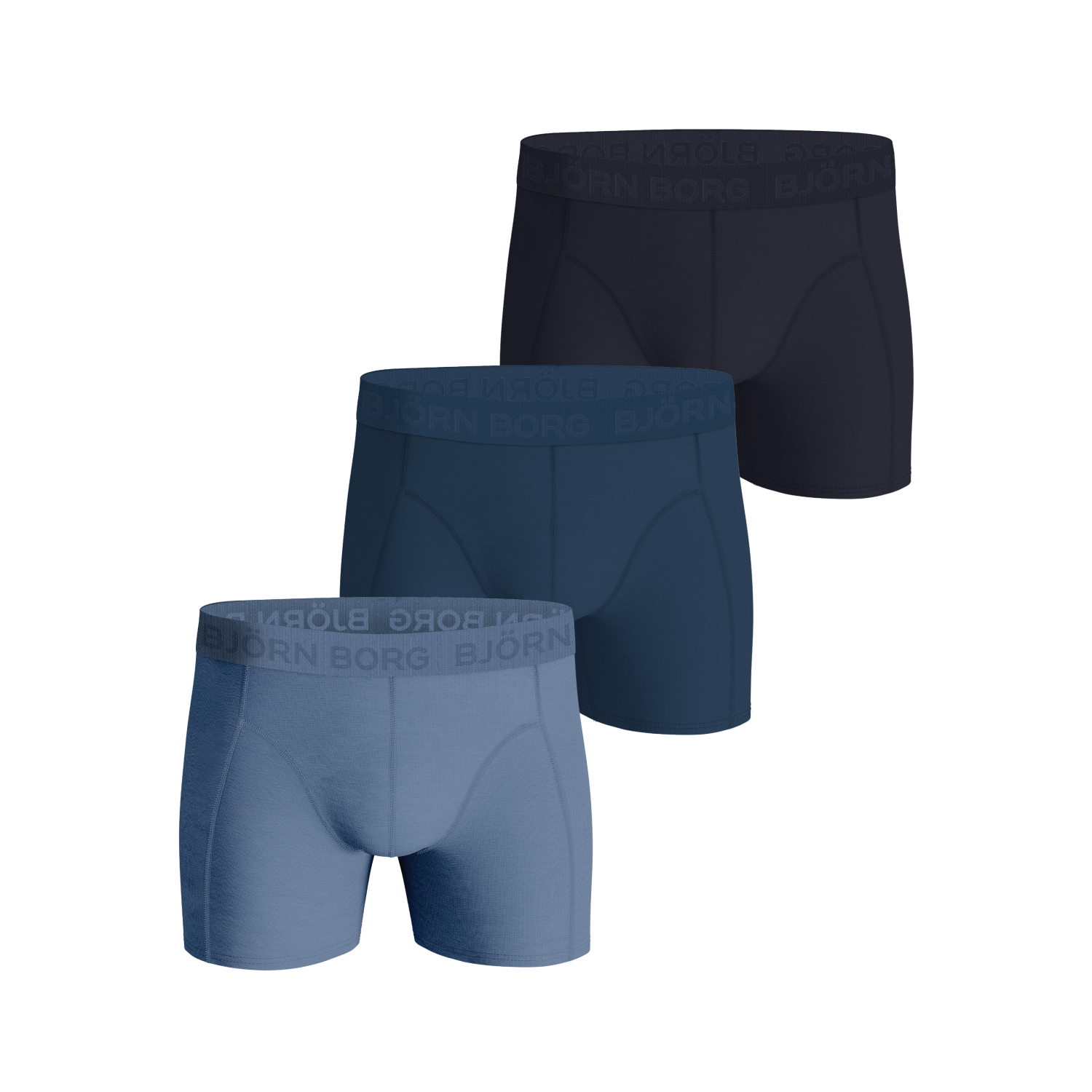 Bjorn borg cotton stretch boxer 3p bl/bl/bl