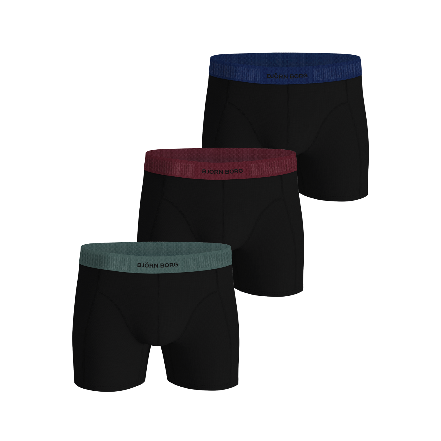 Bjorn borg organi cotton stretch boxer 3p zw/zw/zw