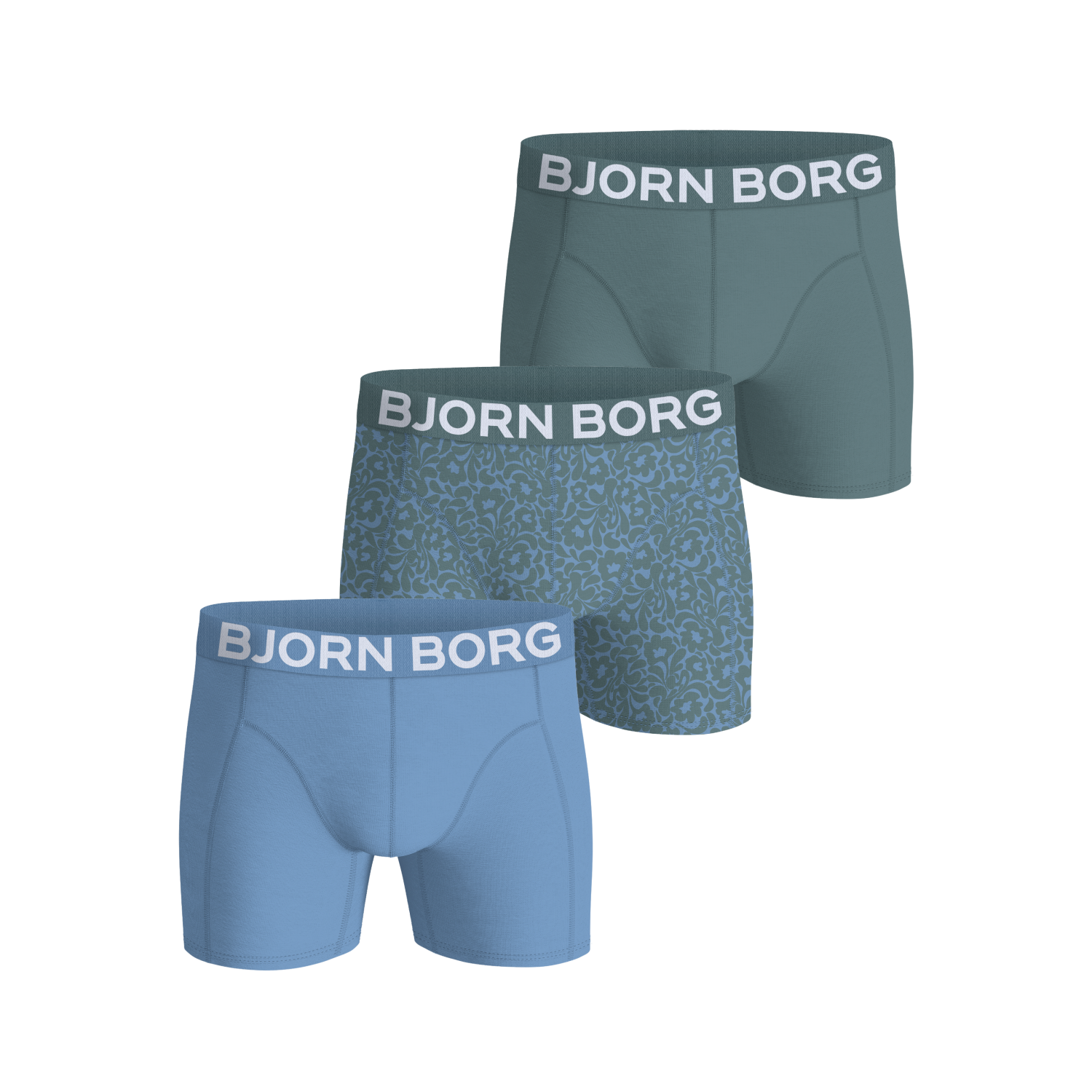 Bjorn borg organic cotton stretch boxer 3p bl/gr/g