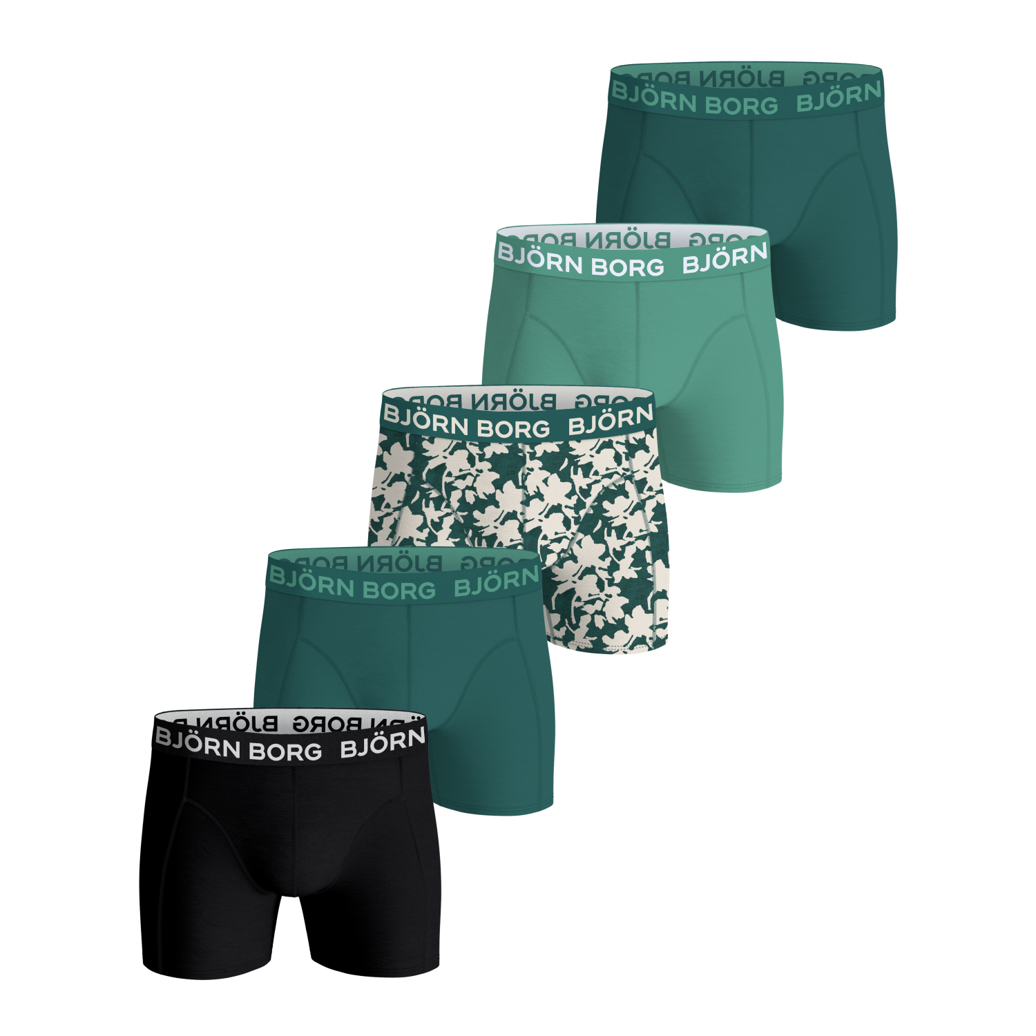 Bjorn borg cotton stretch boxer 5p gr\gr\gr\gr\zwa