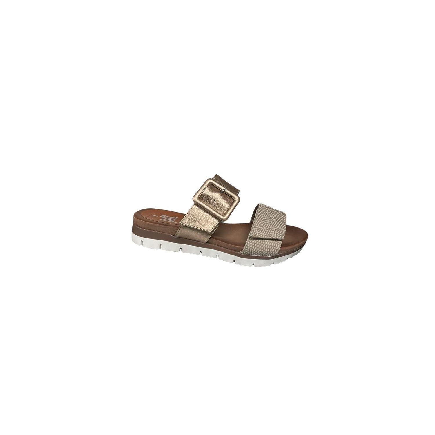 Pitt Laurier Gesp band slipper Beige/Gold